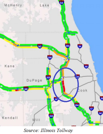 Illinois Tollway Map I-294.png